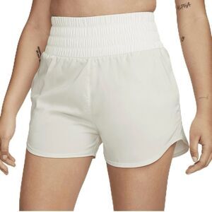NWT Nike Dri-FIT White Light Green High Waisted Athletic Shorts